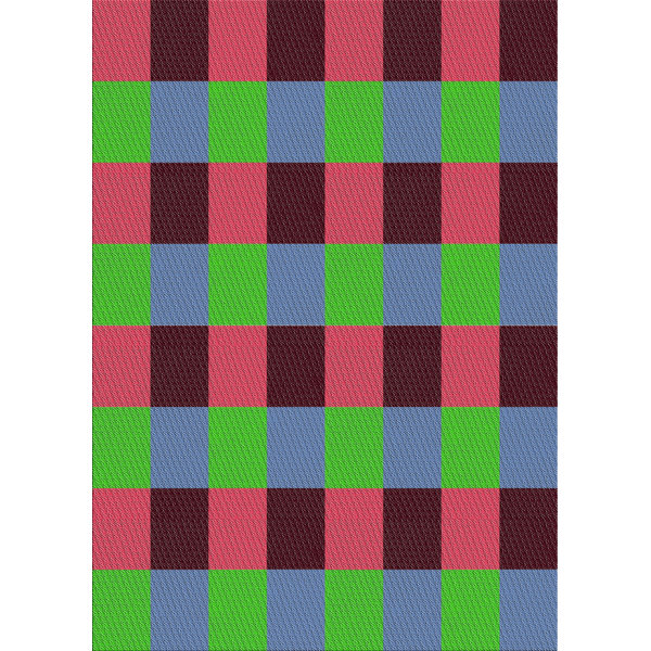 Trinx Plaid Area Rug in Blue/Green Wayfair